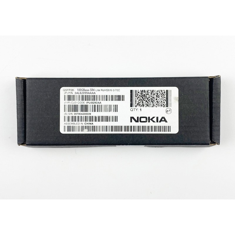 Genuine Nokia 3AL82099AAAA 100GBase-SR4 850nm MMF 100m QSFP28 Optical  Transceiver
