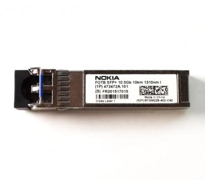 Nokia 473472A.101 FOTB SFP+ 10,5Gb 10km 1310nm LR/LW I-temp sender/mottakermodul