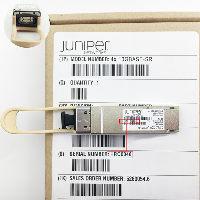 Genuine Juniper 4X10GBASE-SR