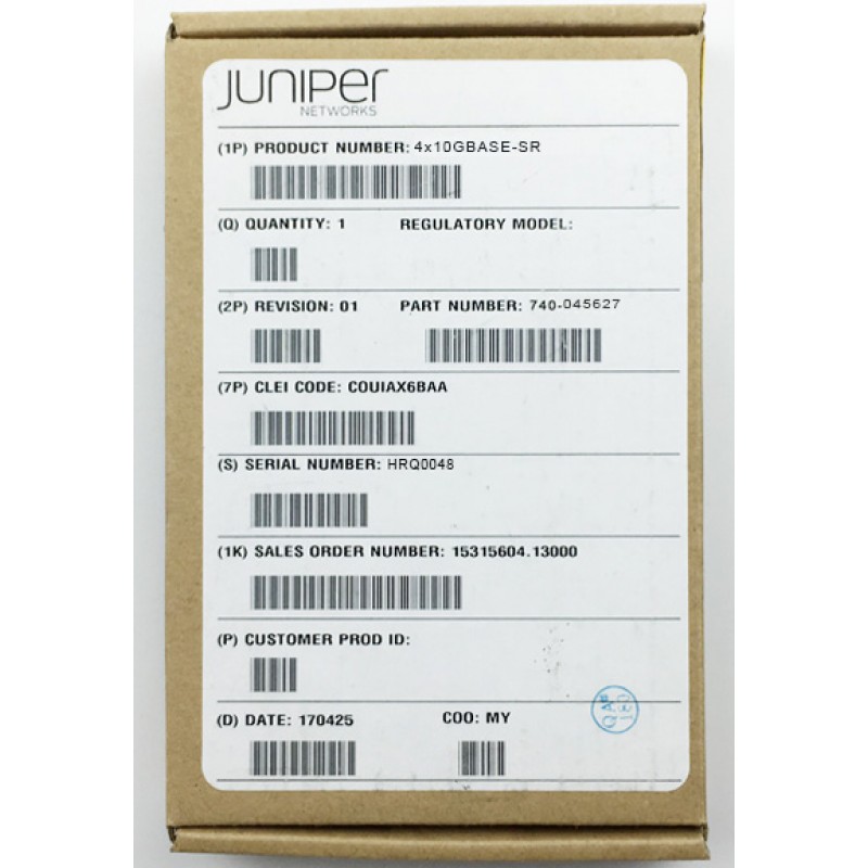 Genuine Juniper 4X10GBASE-SR