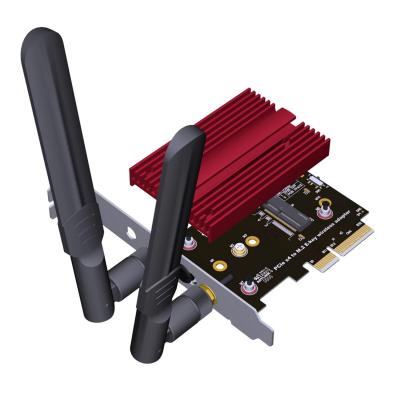 PCIe 4.0 x4 to M.2 E-Key Female WiFi Adapter