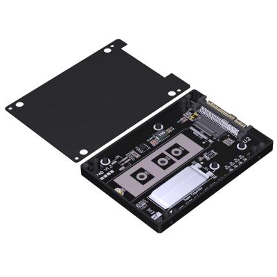 PCIe 5.0 U.2 SFF 8639 Male to M.2 M-key NVMe SSD Adapter with NEC 0.047F Supercapacitor