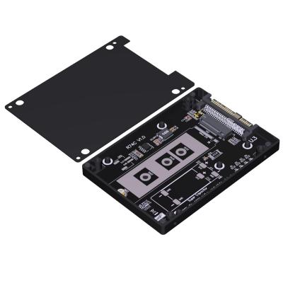 PCIe 4.0 U.3 SFF-TA-1001 to M.2 M-key NVMe SSD Adapter with Enclosure