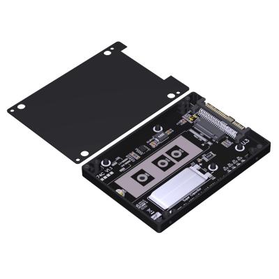 PCIe 4.0 U.3 SFF-TA-1001 to M.2 M-key NVMe SSD Adapter with NEC 0.047F Supercapacitor