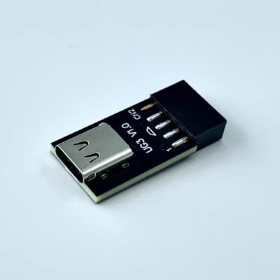 USB 9-pin to USB 2.0 Type-C Female Adapter
