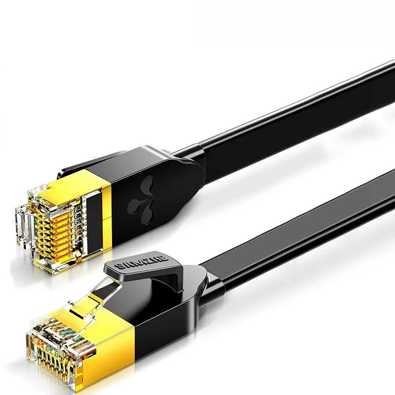 8m (26.2ft) Cat6 Flat Snagless Unshielded (UTP) Ethernet Network Patch Cable,  Black