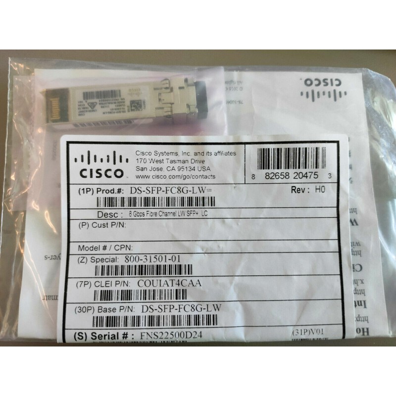 Genuine Cisco DS-SFP-FC8G-LW