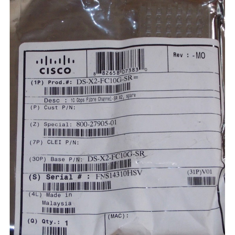 Genuine Cisco DS-X2-FC10G-SR
