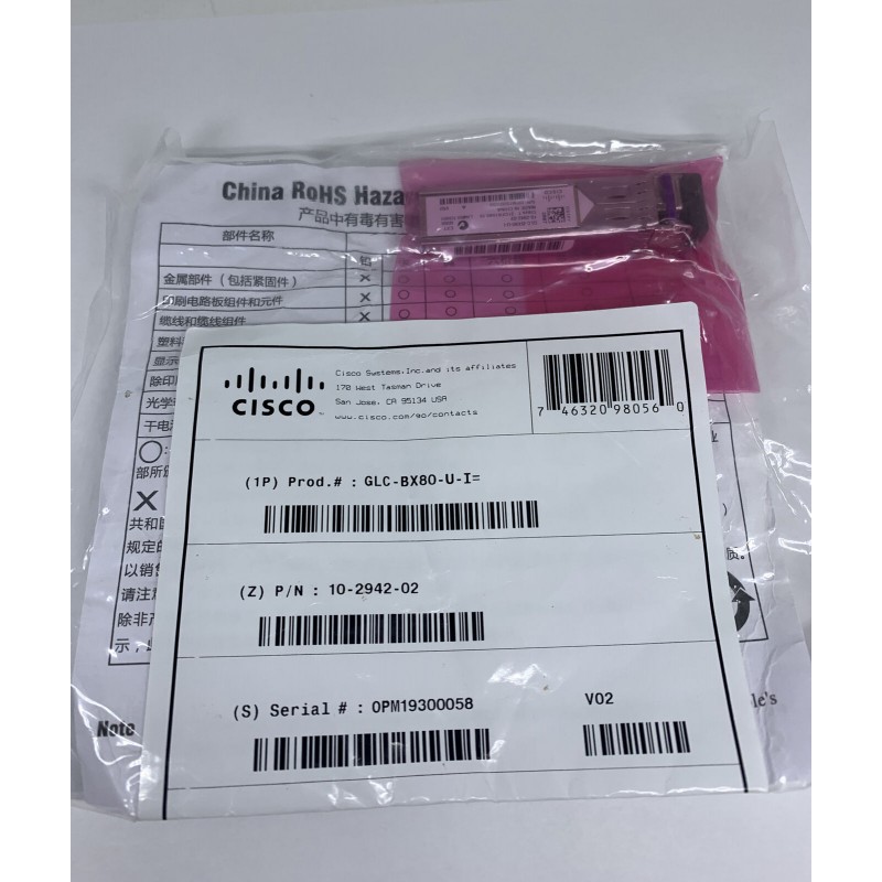Genuine Cisco GLC-BX80-U-I