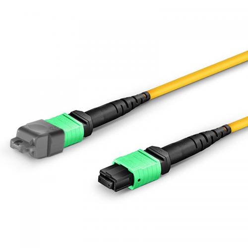 How do you connect a fibre optic cable connector?