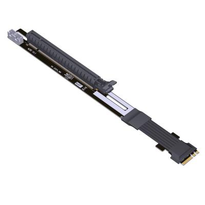 M.2 Key A.E. to PCIe 4.0 x16 Female Up R/A Extension Cable