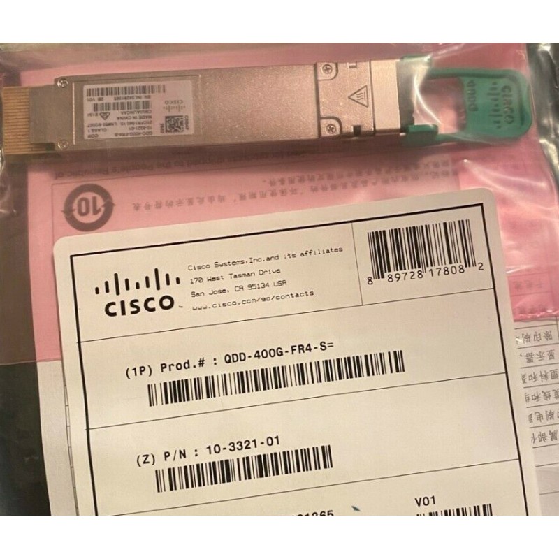 Genuine Cisco QDD-400G-FR4-S