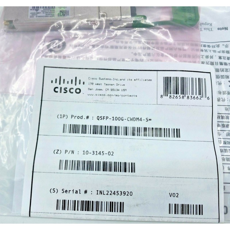 Genuine Cisco QSFP-100G-CWDM4-S