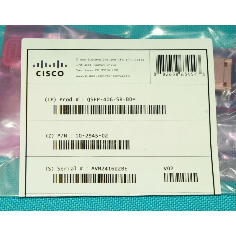 Genuine Cisco QSFP-40G-SR-BD