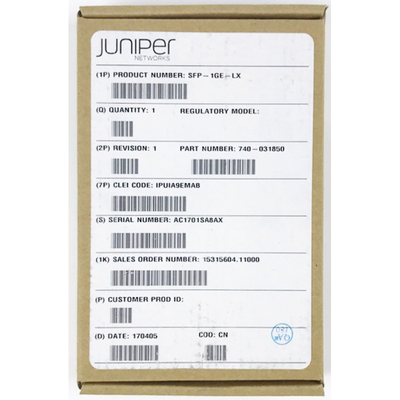 Genuine Juniper SFP-1GE-LX