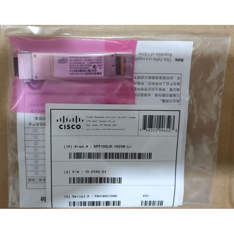 Genuine Cisco XFP10GLR-192SR-L